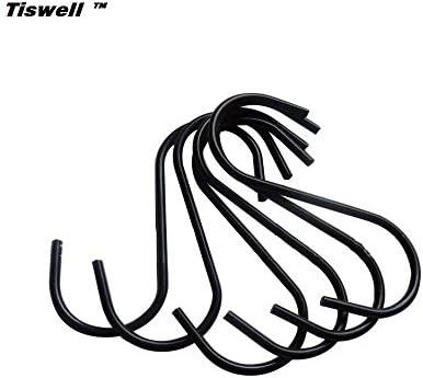 Tiswell S Hooks for Hanging Kitchen Ware, Plants, Towels, Brushed Stainless Steel (10-pcs)