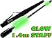 Produktbild Flames N Games GLOW-MOONSHINE Kontakt STAGESTAB / TRAININGSTAB (L-140cm) Gerade Deco Stabe +Reisetasche! Ideal für Twin Spinnen, Stage Performance, Kontakt & Innen-Praxis! Perfekt für Schwarzlicht-Aktionen.