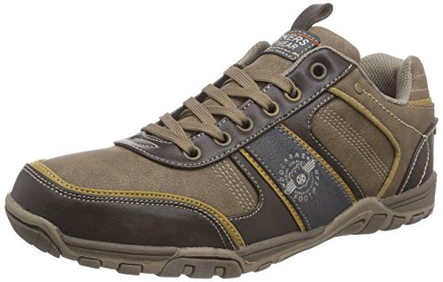 Dockers by Gerli 37ao001-600383 Scarpe da Ginnastica Basse Uomo, Marrone (Dunkelbraun/Multi 383), 45 EU