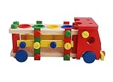 Tonsee Pädagogisches Spielzeug aus Holz Demontage Schraube Mutter Fahrzeug Auto Kid Knock Ball - 3