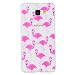 Produktbild Samsung Galaxy A5 2016 Hülle, E-Unicorn Handyhülle Samsung Galaxy A5 2016 Hülle Transparent mit Muster Flamingo Silikon Durchsichtig Tasche Ultra Slim Dünn TPU Bumper Schutzhülle Stoßfest Hochwertigem Zubehör Set Etui Schale Back Case Cover Rückseite