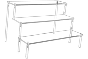 LOOPUNK Espositore per Profumi, Espositore Acrilico Trasparente, Supporto per Postre, Vetrina Trasparente, Acrilico Display Stand, Per Spettacolo Figura Pop, Smalto Unghie, Cupcake, Rossetto (20*8)