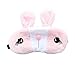 Produktbild GANXIA HOME Augenmasken Niedlichen Kaninchen Design Schlafmaske Nickerchen Cartoon Plüsch Schlafmaske mit Warm Cooling Gel Pack Einstellbare Schatten Abdeckung Augenbinde für Kinder Kinder Jungen Mädc