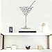 Produktbild Mhdxmp Kreative Pvc Wandaufkleber Cocktail Eis Gin Rum Abnehmbare Kunst Vinyl Wandhaupt Room Decor Wohnzimmer Tapete Drop Shipping