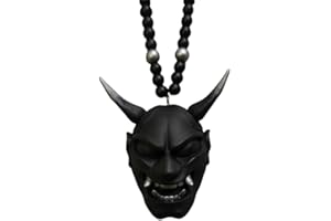 Hosuho Japanese Oni Samurai Helmet Car Rear View Mirror Hanging Ornament Car Decoration Pendant Interior Car Accessories