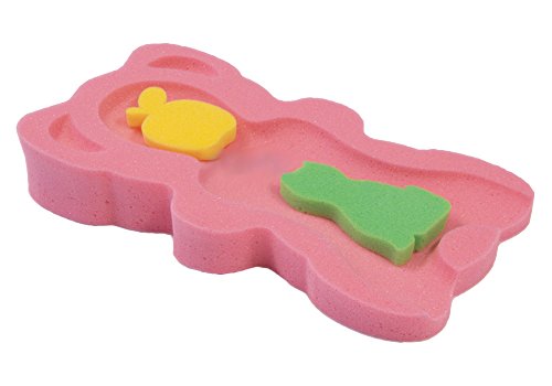 Bathtube Sponge Mat Bath Support For Infant & Baby Up To 6kg & 60cm Tall (Pink)