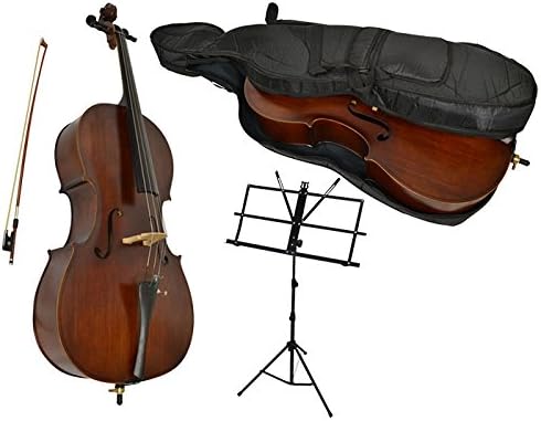 New - Sotendo Full Size Student Cello with Music Stand and soft case