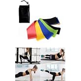 Mucit Home 5 Farklı Seviyeli &Ccedil;antalı Pilates Diren&ccedil; Bandı Seti