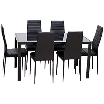 SAM 7 TLG. Essgruppe Quintus, Baumkantentisch 180x90 cm, Akazie-Holz