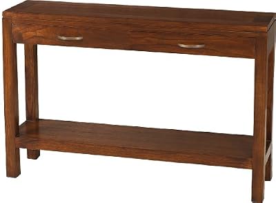 MACABANE Nomades Design 501037 Console Moderne rectangulaire avec 2 Tiroirs Bois/Contreplaqué 30 x 120 x 78 cm