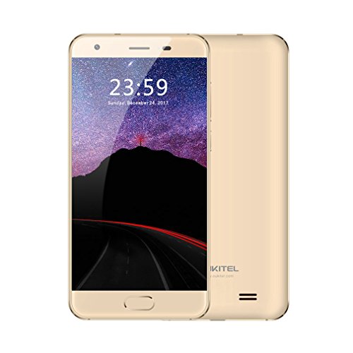 OUKITEL K4000 Plus - 4G Smartphone 4100mAh 5.0 Pollici HD Schermo Android 6.0 Quad-Core Premere Impronta Digitale 2GB RAM 16GB ROM, Dual Sim - Oro