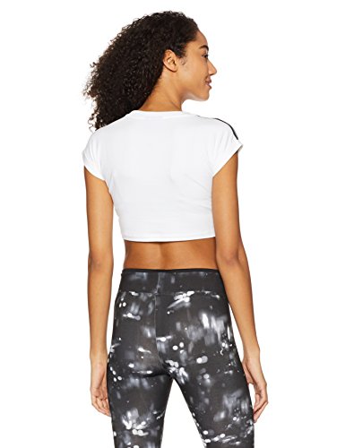 adidas Damen Cropped Top Shirt, Schwarz - 2
