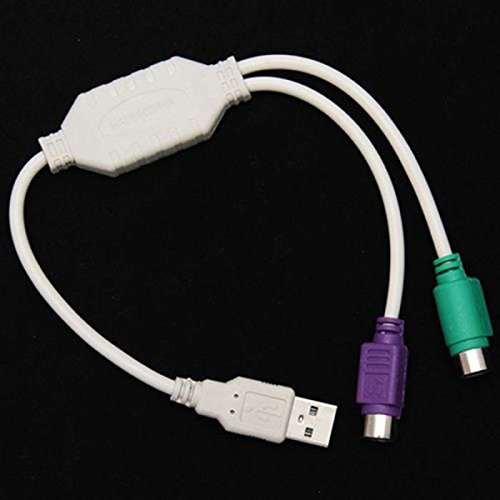 Demarkt USB zu PS/2 Adapter für Tastatur und Maus Weiß - 5