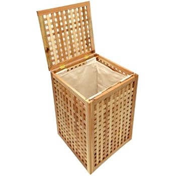 BAD Sitzbank Wäschetruhe Wäschekorb Walnuss Hocker Modell ELECSA 0330