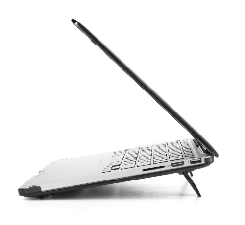 mCover hochwertigem Polycarbonat Hülle Schutzhülle Notebooktasche Hard – Shell – Case Tasche / Hartschale für Apple Macbbok Pro Retina 13 Zoll (Modell A1502 & A1425 ohne DVD) – Schwarz - 4