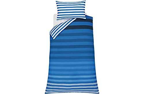 Juno Stripe Blue Bedding Set - Single.