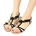 Produktbild feiXIANG sandalen outdoor sport Flach Sandalen Damen Casual Schöne strandschuhe für Frauen Sommer (38, Schwarz)