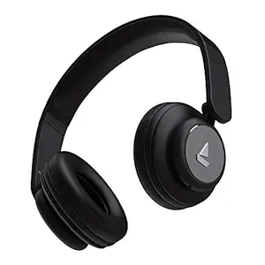 boAt Rockerz 450 Wireless Bluetooth On Ear Headphone with Mic (Luscious Black)