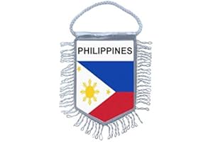 Akachafactory Fanion Mini Drapeau Pays Voiture Decoration Philippines philippin