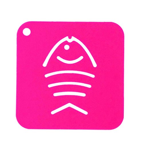 Preisvergleich Produktbild OHQ Karikatur Silikon Platzdeckchen Kinder Tischset Wasserdicht Mahlzeit Matte Rutschfeste Potholder (C)