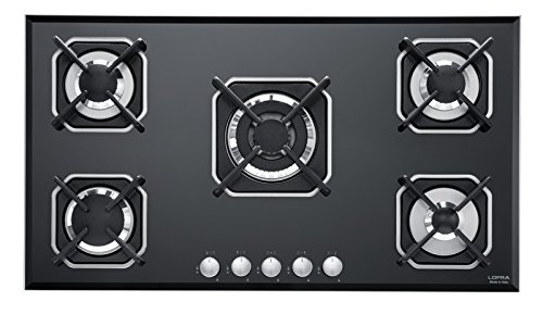 Lofra 29230208 cuisson gaz/encastrement/5 élément chauffant/91 cm/Graveur de Wok