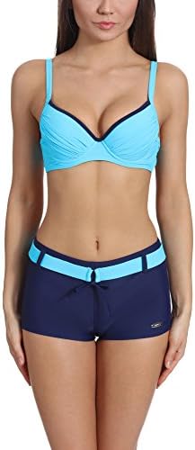 Verano Womens Bikini Ofelia (Blue/Navy, EU 40 = UK 12)