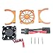 Produktbild CAOQAODissipateur Universal-Thermal D "Klappe mit Lüfter, Motor für 1/10 TRAXXAS E REVO 2.0 RC Auto, Piece Auto Farbige, orange