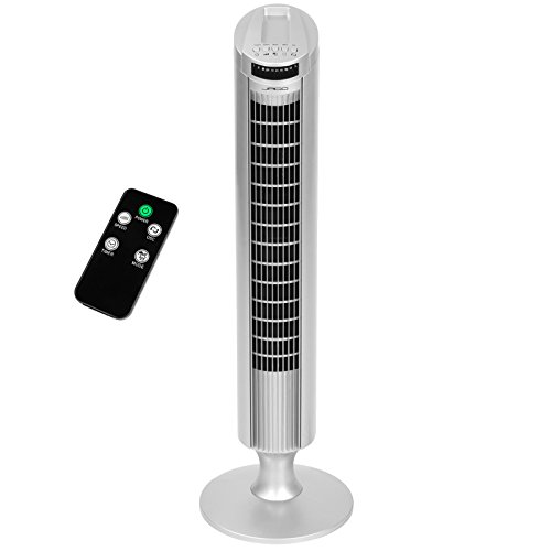 Oramics 108513 Turmventilator mit Fernbedienung, silber, 75 x 22 x 22 cm - 2