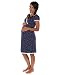 The Essential One - Luxury Lace Trim Nursing Nightie - Blue - Medium - EOM166