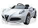 Produktbild Toyas Lizenz Alpha Romeo Kinder Elektrofahrzeug Kinderfahrzeug Kinderauto Elektroauto 2X 15W Motor Weiß