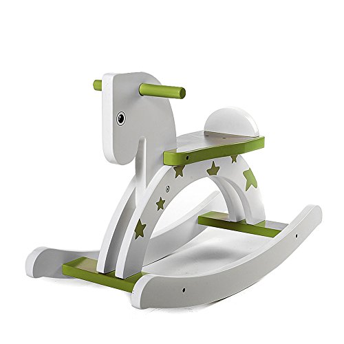 Labebe - Wooden Rocking Horse of Star (Green)