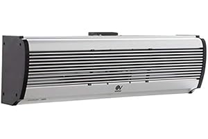 VORTICE Cortina de aire de 90 cm de largo, con mando a distancia