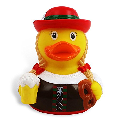 HC-Handel 919914 Vinyl Badeente „Oktoberfest Resi“ 8,5 cm - 2