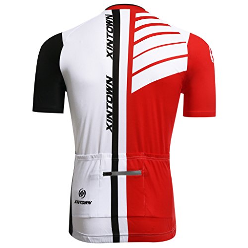 GWELL Herren Radtrikot Fahrrad Trikot Kurzarm Radhose mit Sitzpolster Separat Verkaufen - 2