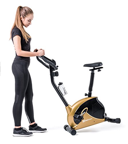 Hop-Sport Heimtrainer SPARK Fitnessgerät mit Pulssensoren & Computer - 5