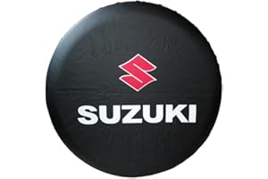 AYHYA Housse Roue de Secours pour Suzuki Jimny SX4 Swift Vitara, Antipoussière Housse de Pneu de Rechange, Housse de Pneu Voiture -Housse de Protection Pneu -Facile à Utiliser,15in