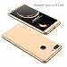 Produktbild AILZH Huawei Honor 9 Lite Hülle 360 Grad Schutzhülle PC Schale Anti-Schock HandyHülle Shockproof Ganzkörper Schützend Anti-Kratz Stoßfänger 360° Full-Cover Case Matte Schutzkasten 3 in 1(Gold)