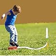 Bhavik Jump Rocket Stomp Launcher and 3 Foam Tipped Rockets with Whistling Sound Outdoor Toy for Kids (Flies Upto 150ft, Non- Toxic, No Battery, Age 5+ Years), Multicolour