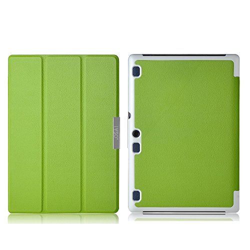 ELTD Lenovo TAB3 10 Plus / Lenovo Tab 3 A10-70F Hülle Case – Ultra Schlank Smart Cover Tasche Schutzhülle Case für Lenovo TAB3 10 Plus / Lenovo Tab 3 A10-70F 25,65cm (10,1 Zoll Full HD IPS) mit Standfunktion, Grün - 7