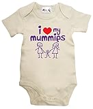 Dirty Fingers, I love heart my Mummies, Baby Boy Girl Bodysuit