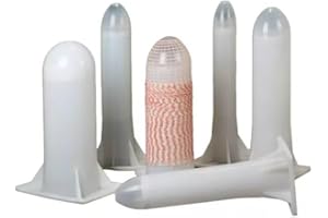 EUROSHOPPINGONLINE Imbuto tubo per insaccati carico salumi capocollo in plastica alimentare infilare rete insaccati colore Bianco (Ø 160 MM)