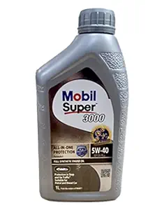 Mobil Super 3000 Formula API SM/SL Fully Synthetic Petrol/Diesel Engine Oil for Cruiser (1 L, 5W-40 )