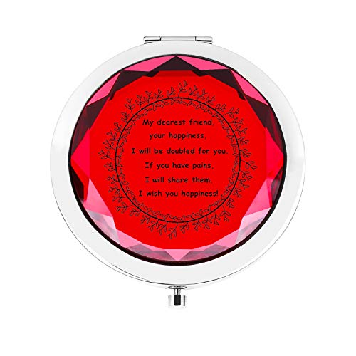 Compact Makeup Mirror for Handbag,Portable Pocket Travel Mirror,Birthday Valentines Anniversary Christmas Mothers Day Women Gifts for Her,Women,Girlfriend,Best Friends