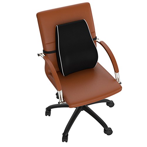 bonmedico® Orthopädisches Rücken-Kissen, Lordosenstütze Für Das Auto Oder Office, In Schwarz/ Black - 3