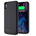 Produktbild iPhone Xs Max 6,5 Zoll Akku Hülle Case Battery Charger 6000mAh Stoßfest Anti-Rutsch Smart Batterie Schutzhülle Eingebautem Akku Battery Cover Zusatzakku Unterstützen Sie die Audio-Synchronisation