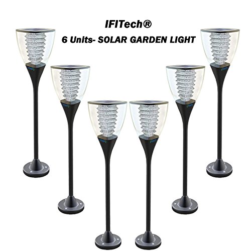 Set of 6 IFITech Solar Garden Designer Light, Warm White - 2Night Working with 1 day Sun Charge RS.32250 (49.00% Off) - Amazon