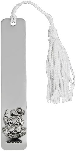 Sterling Silver St Christopher Bookmark. Ideal to Celebrate a Christening, Baptism or Confirmation.