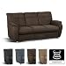 Produktbild Cavadore 3er Sofa Sunuma / 3-Sitzer Couch dunkelbraun mit Federkern passend zur Sofagarnitur Sunuma / Modernes Design / Größe: 189 x 91 x 90 cm (BxHxT) / Farbe: Dunkelbraun