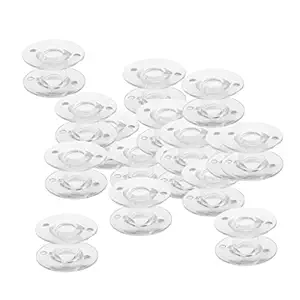 Generic Imported 50Pcs Clear Resin Sewing Machine Bobbins