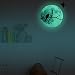 Produktbild forepin reg; Nachtleuchtend Aufkleber Wandsticker Sticker für Kinderzimmer Schlafzimmer Baby Babyzimmer Licht in Dunkelheit - Mond & Vogel